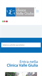 Mobile Screenshot of clinicavallegiulia.it