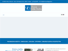 Tablet Screenshot of clinicavallegiulia.it